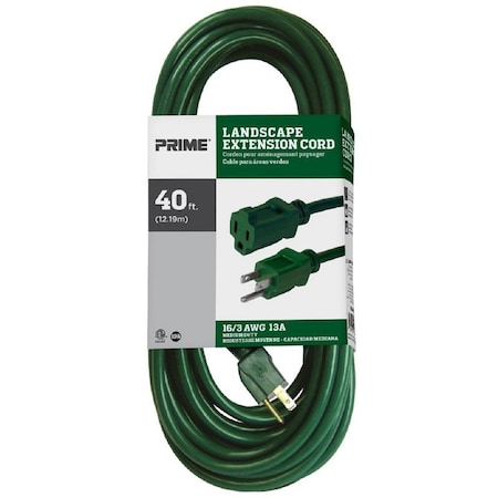 Prime Wire & Cable ETN CD GN 16/3 SJTW 40'L EC880628